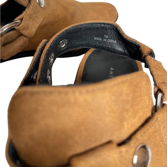 American Eagle | Harness Mules Booties Slingback Snap Back Studded - Picture 9 of 9